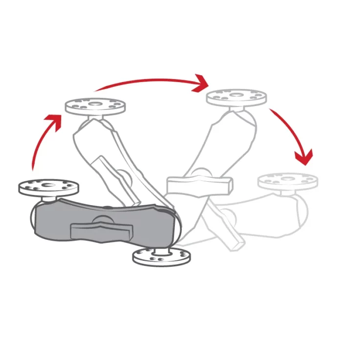 RAM® Composite Double Socket Arm - C Size Medium - Image 2