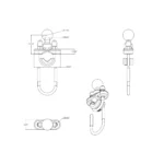 RAM® Handlebar U-Bolt Base for Rails 0.5" to 1" in Diameter - B Size - Image 4