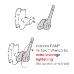 RAM® Drill-Down Ball Mount for Humminbird Helix 8-15, XPLORE & Apex - Image 5