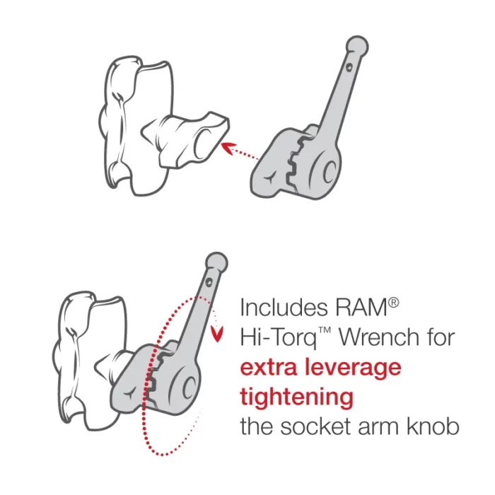 RAM® Drill-Down Ball Mount for Humminbird Helix 8-15, XPLORE & Apex - Image 5