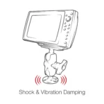 RAM® Drill-Down Ball Mount for Humminbird Helix 8-10 & XPLORE Series - Image 5