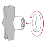 RAM® Pin-Lock™ Security Knob for C Size Socket Arms - Image 4