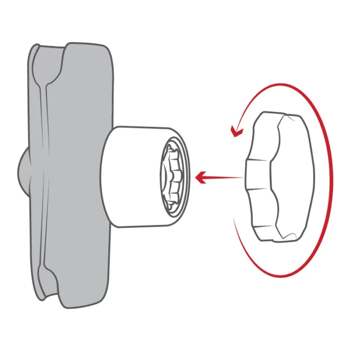 RAM® Pin-Lock™ Security Knob for C Size Socket Arms - Image 4