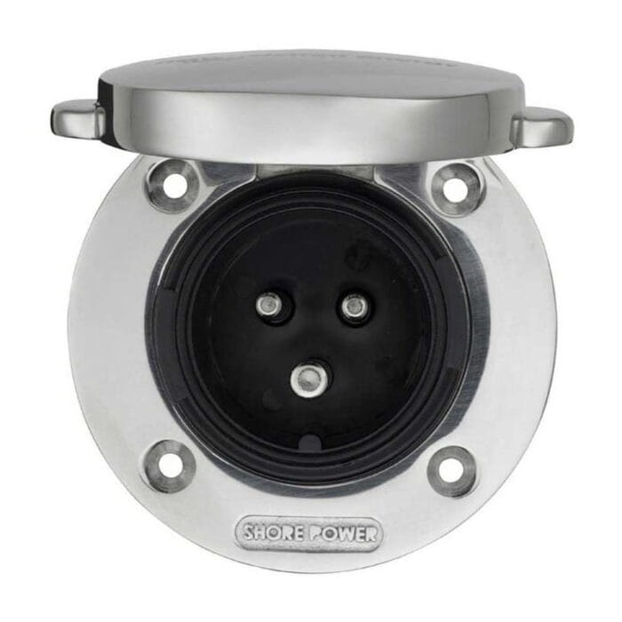 Victron Shore Power Inlet Socket S/S 16 A With Cover - Image 1