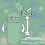 Lizzard Hatchling – Kids Flask 280Ml Printed- Strawberry - Image 2