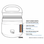 Lizzard Food Pot 400Ml - Image 3
